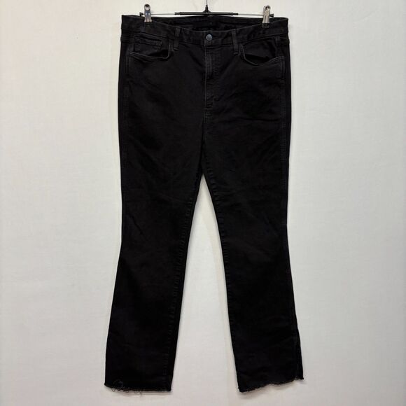 Joe's Jeans Women Hi Honey High Rise Curvy Bootcut Jeans Size 34 Raw Hem C063 -3 - Picture 1 of 16